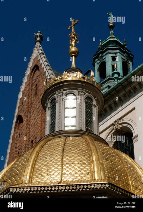 Sigismund S Cathedral And Chapel As Part Of Royal Castle At Wawel Hill