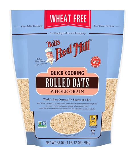 Bobs Red Mill Gluten Free Quick Cooking Rolled Oats 28 Oz