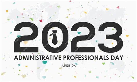 Premium Vector 2023 Administrative Professionals Day Secretaries Administrative Executive