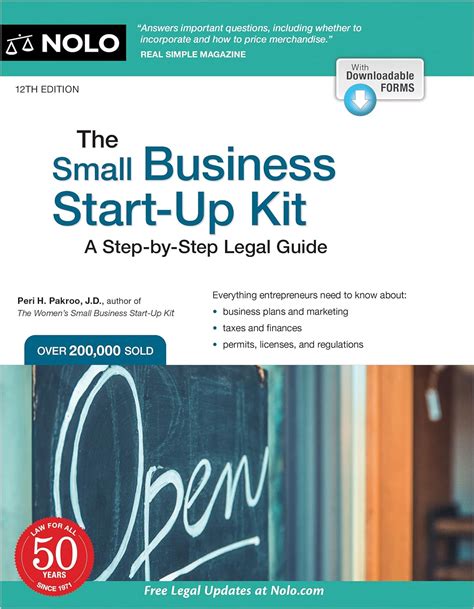 Small Business Start Up Kit The A Step By Step Legal Guide Pakroo J