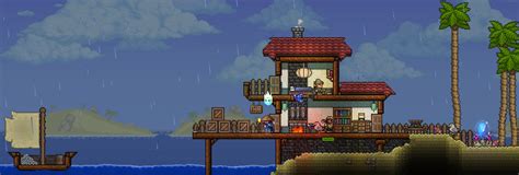 Update to my cozy ocean house/fishing house : r/Terraria