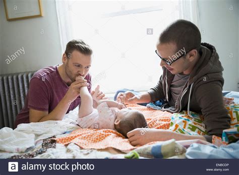 Gay Couple Sitting Baby Girl Hi Res Stock Photography And Images Alamy
