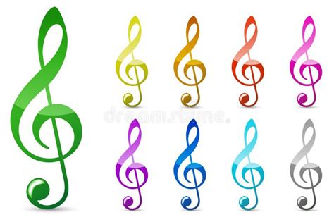 Note De Musique De Couleur Illustration Stock Illustration Du