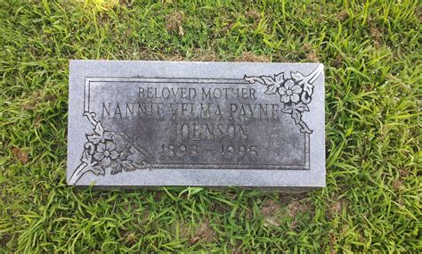 Velma Nancy Nannie Payne Johnson M Morial Find A Grave