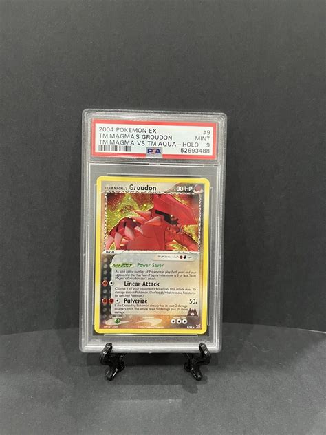 Team Magma S Groudon Ex Team Magma Vs Team Aqua Holo Psa