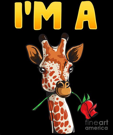 Cute Funny Im A Giraffe Adorable Giraffes Digital Art By The Perfect