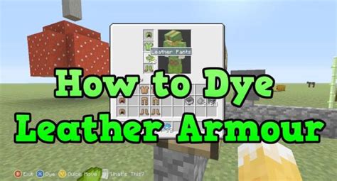 How To Dye Leather Armor In Minecraft - Tech Warrior X