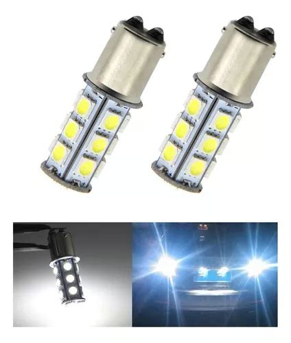 2 Focos Led 18 Hiper Led S Con Estrobo 2 Polos Faro Cuarto Meses Sin