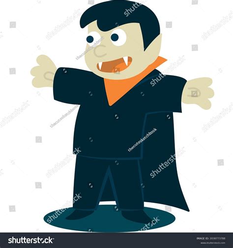 Halloween Vampire Vector Clip Art Cute Stock Vector (Royalty Free ...