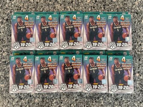 Panini Mosaic Nba Basketball Hanger Box Lot Orange Prizm Sealed