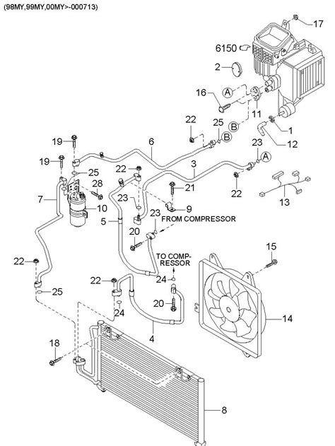 OEM Kia Rio Air Conditioner AC Evaporator Manifold Pipe Flange