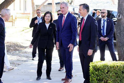 Taiwans President House Speaker Kevin Mccarthy Meet In California Despite Chinese Warnings