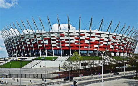 National Stadium Warsaw Pge Narodowy Poland Polish Football Stadium