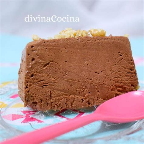 Semifrío de chocolate Receta de DIVINA COCINA