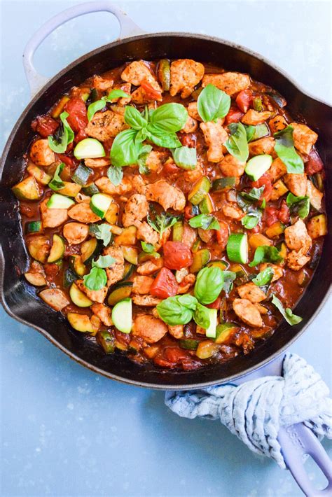 Easy Italian Chicken Zucchini Skillet Real Food Whole Life