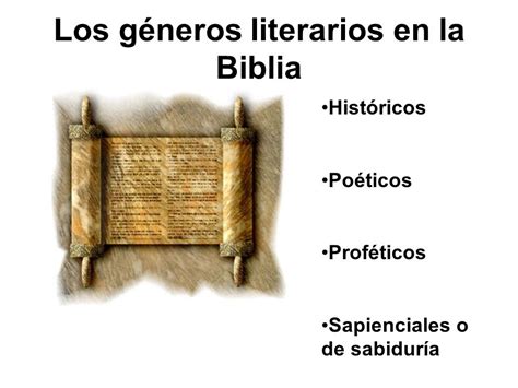 Genero Literario De La Biblia Estudiar