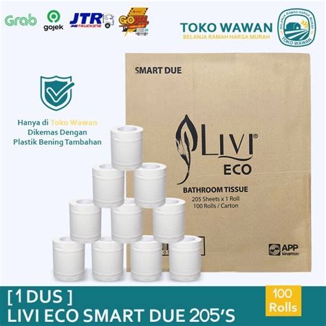 Jual Tissue LIVI SMART DUE 205 Sheet 1 DUS KARTON Isi 100 ROLL