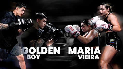 Golden Boy Vs Maria Vieira Sparring Muay Thai Youtube