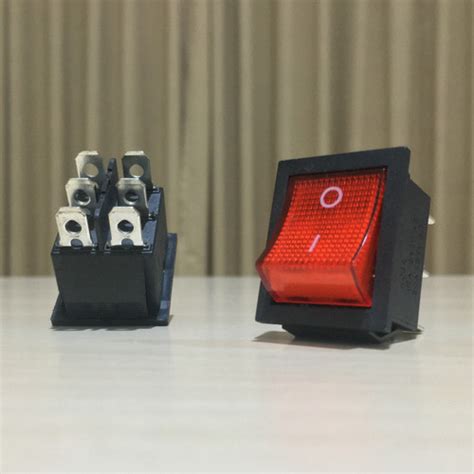 Jual SWITCH ROCKER SAKLAR ON OFF 6 PIN KOTAK 16A 250V 20A 125V LED