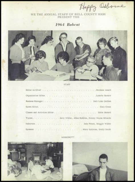 Explore 1964 Bell County High School Yearbook, Pineville KY - Classmates