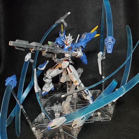 Hg 1144 ガンダムエアリアル改修型 塗装改修済完成品 ガンビット浮遊エフェクト付き完成品｜売買されたオークション情報、yahooの