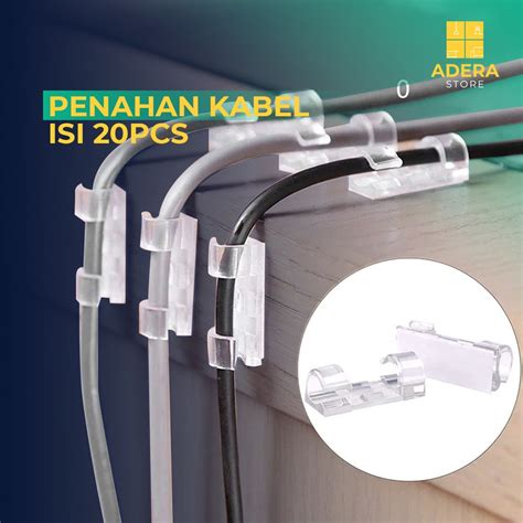 Jual Alat Perapi Penjepit Klip Kabel Cable Organizer Isi Pcs