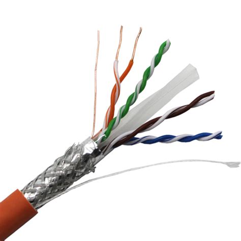 Cable De Red Blindado De Cobre Desnudo Del Cable Ethernet De Awg Cat