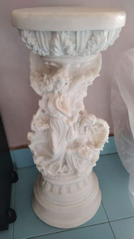 White Marble Pillar For Decoration At Rs In Alwar Id