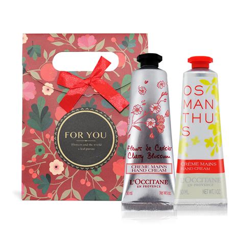 Loccitane 歐舒丹 護手霜30mlx2櫻花桂花 贈禮袋 平行輸入 誠品線上