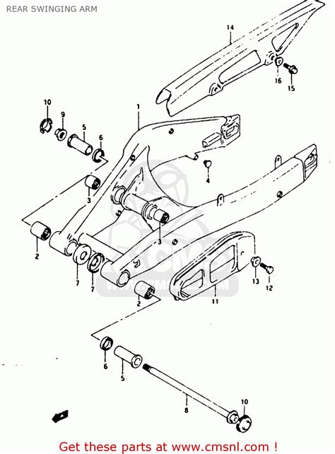 Suzuki RG125F 1993 P E01 E15 E17 E18 E34 REAR SWINGING ARM Buy