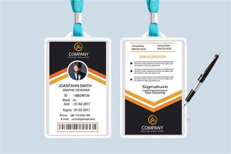 Modern Id Card Design Templates Free Psd Graphic By Designservicesworld