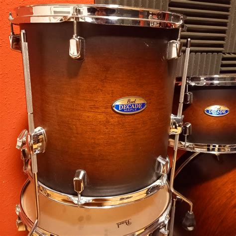 Tom Base 14 X14 Pearl Decade Maple Satin Brown Burst De Segunda Mano