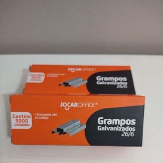 Grampos Galvanizados Ou Cobreados 26 6 5000 Unidades Jocar Office