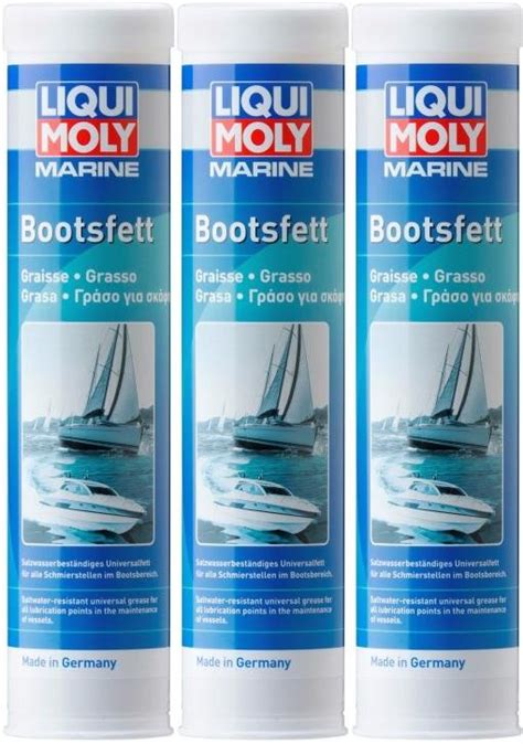 Liqui Moly 25043 Marine Bootsfett Fett Kartusche 3x 400 Gramm ...