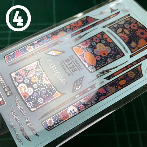 IMPALA LOWRIDER CHROME Waterslide Decals CUSTOM Hot Wheels EBay