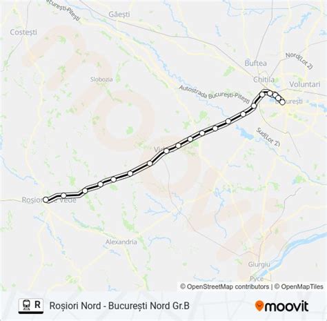 r Route Schedules Stops Maps Roşiori NordBucureşti Nord Gr B