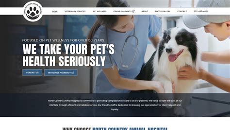 New Website for North Country Animal Hospital | Caribou, Maine