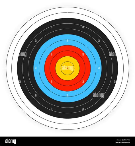 Printable archery target background Stock Photo - Alamy