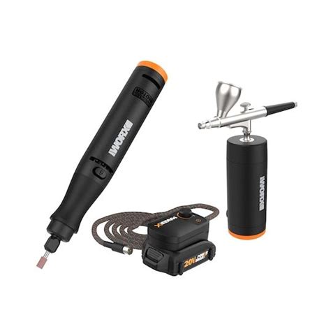 Worx® Makerx™ Power Share 20v Cordless Rotary Tool And Airbrush Kit