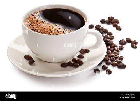 coffee cups  coffee beans