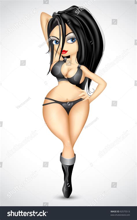 Illustration Sexy Lady Lingerie On Abstract Stock Vector Royalty Free Shutterstock