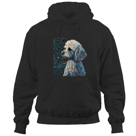 Maltipoo Starry Night Van Gogh Maltipoo Mom Dad Owner 3 Hoodies sold by ...