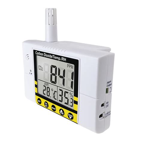 Portable Digital Temperature Humidity Indoor 9999ppm Ndir Sensor Iaq Co2 Monitor Wet Bulb