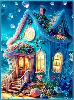 Solve Сказочный домик. jigsaw puzzle online with 48 pieces