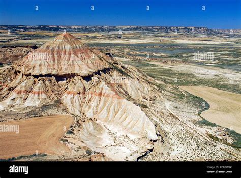 Landscape of the Bardenas Reales, Natural Reserve and Biosphere Reserve ...