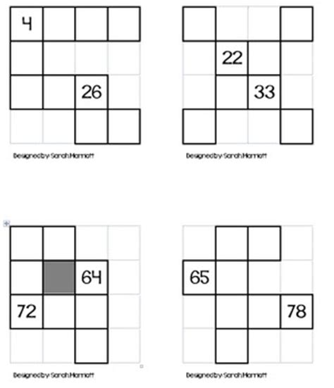 Hundreds Chart Puzzles by Simply Sarah | Teachers Pay Teachers