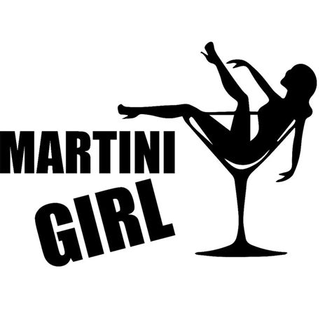 29 2cm 20 7cm Martini Girl Car Truck Bumper Vinyl Decal Sticker Funny