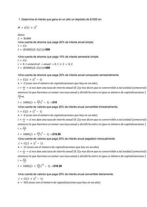 Solution Interes Compuesto Studypool