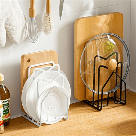 Creative Cutting Board Holder Rack Floor Standing Kitchen Chopping