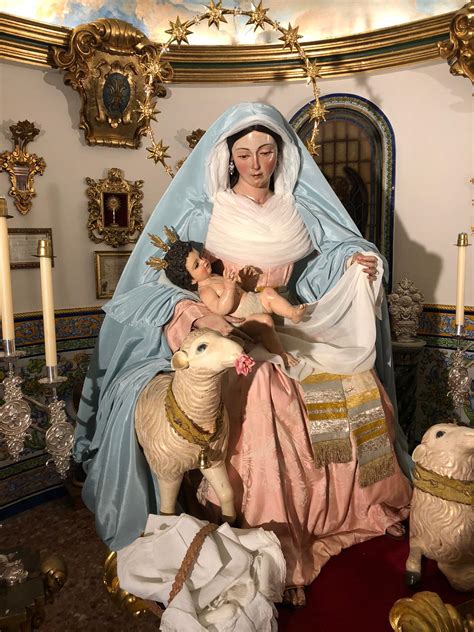 Así Luce Ataviada La Divina Pastora Para La Natividad Del Salvador